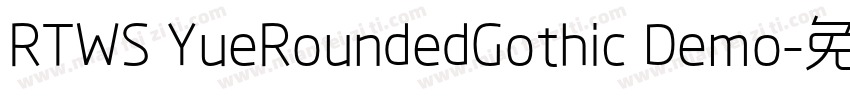 RTWS YueRoundedGothic Demo字体转换